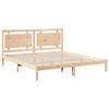 VidaXL Cadre de lit extra long sans matelas 200x220 cm bois massif, meuble de chambre à coucher, sommier, lit en bois, lit, 3309207