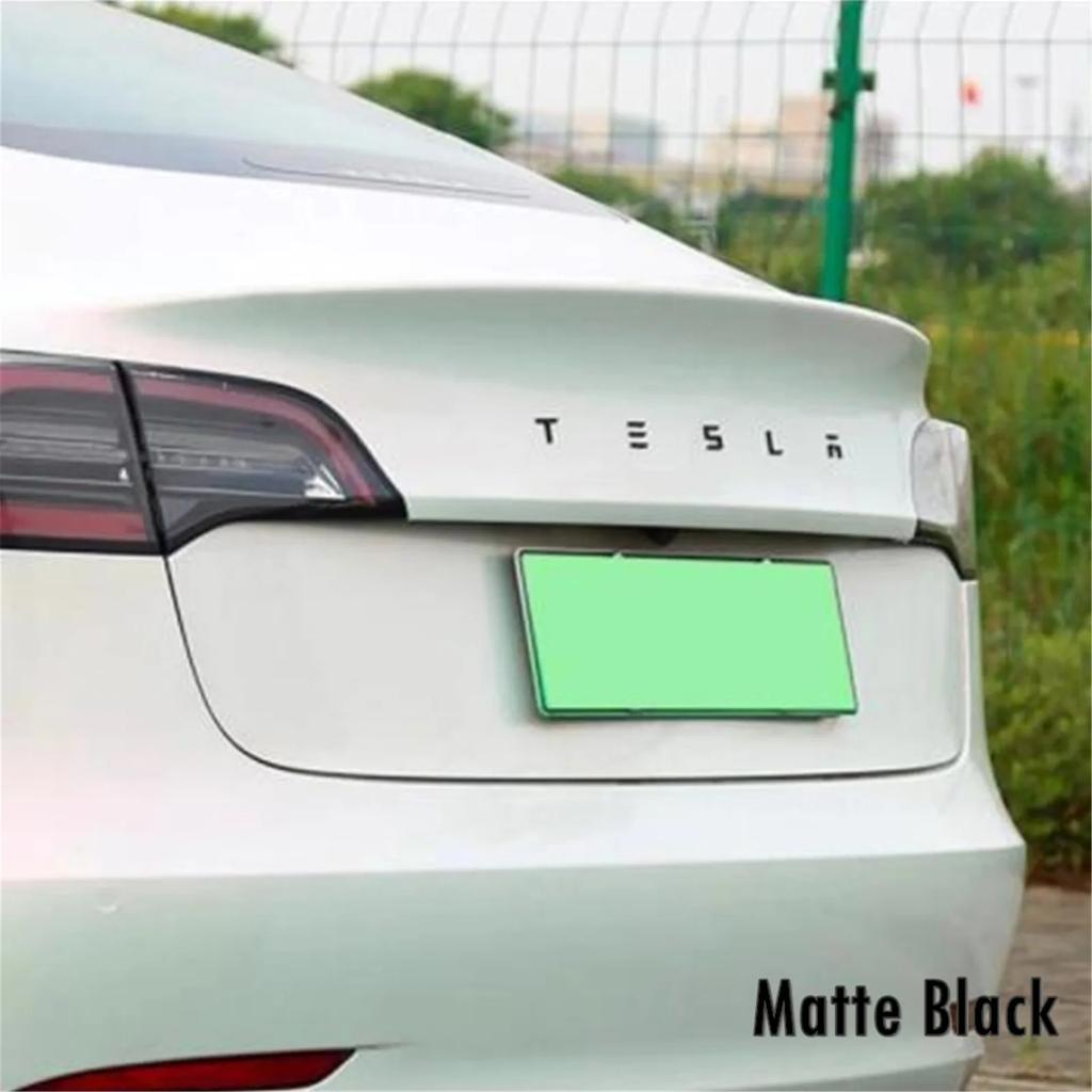 bfxhr7 1pcs 3D ABS Logo Tesla Emblem Letters Car Trunk Badge Rear Letter Label Electroplated For MODEL 3 MODEL S X Modified accessories