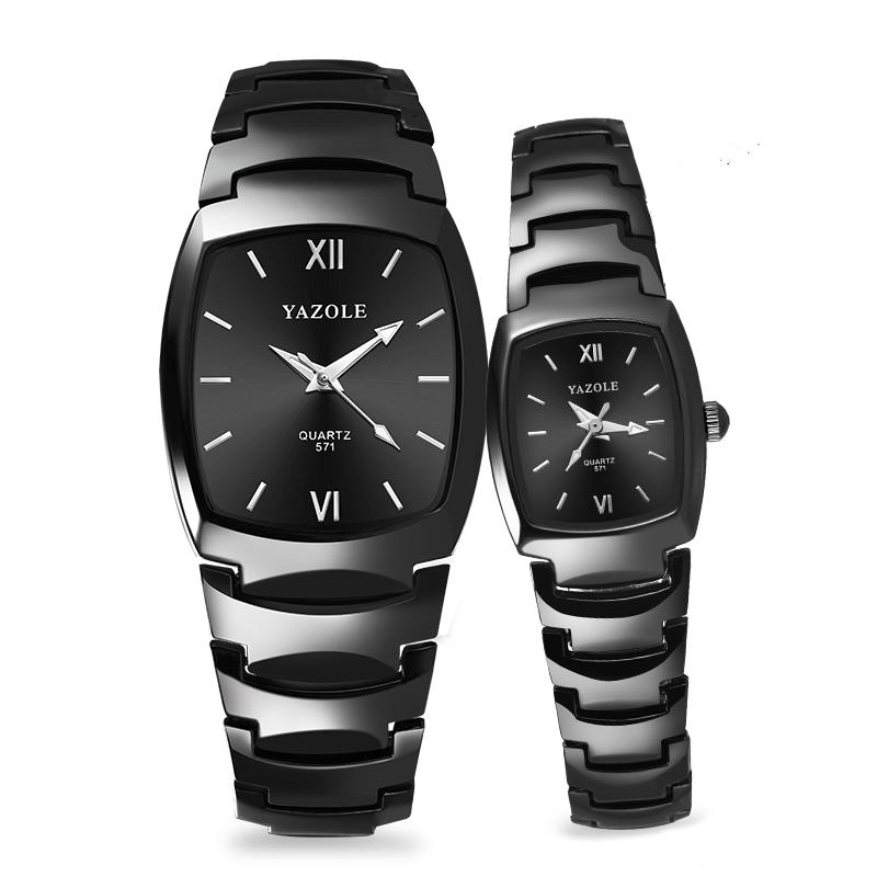UTHAI Men's Watch Light Luxury Tungsten Steel Glow Waterproof Clock Couple Watches Women's Fashion Quartz Wristwatches Gift