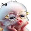 2D Monkey Acrylic Hanging Decoration Home Office Backpack Car Rearview Mirror Lying Monkey Hanging Ornament Cartoon Animal Pendant
