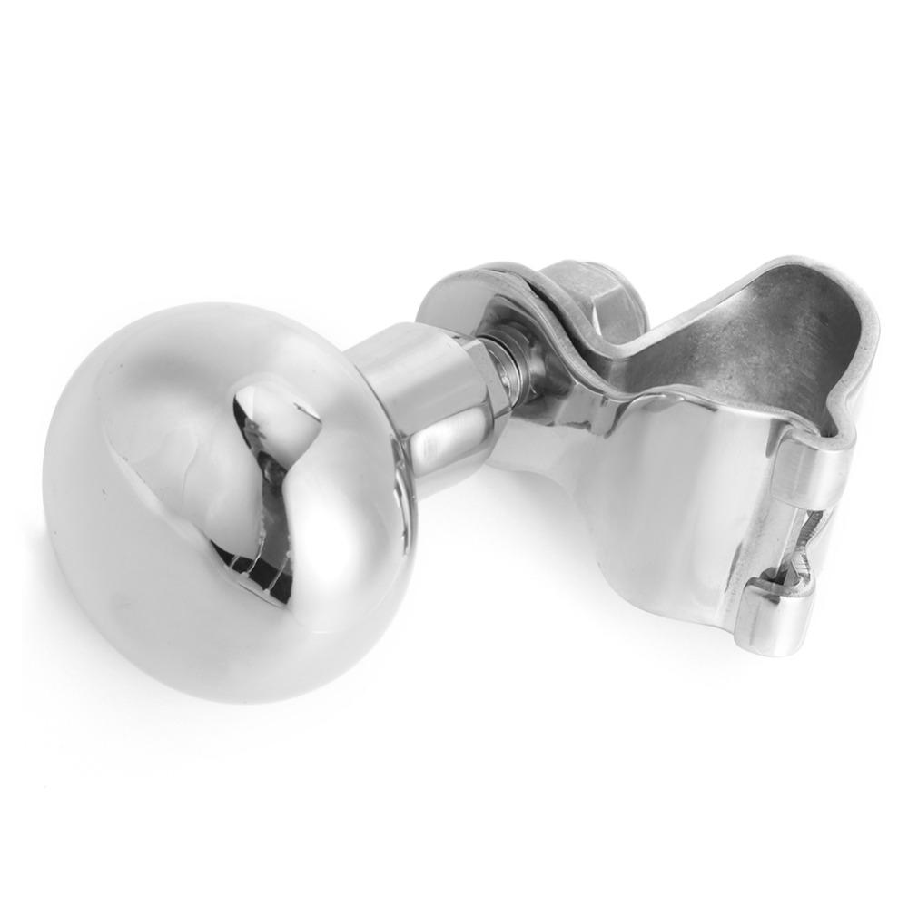 316 Stainless Steel Boat Steering Wheel Knob Silver Auxiliary Boosters Ball Boat Accessory