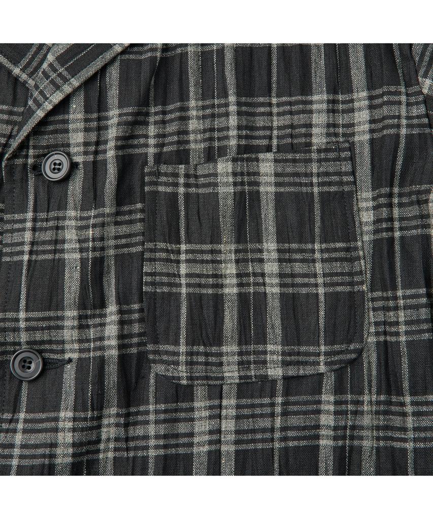 Series Sage De Cret Linen Check Tailored Jacket Svjam26552Bkx
