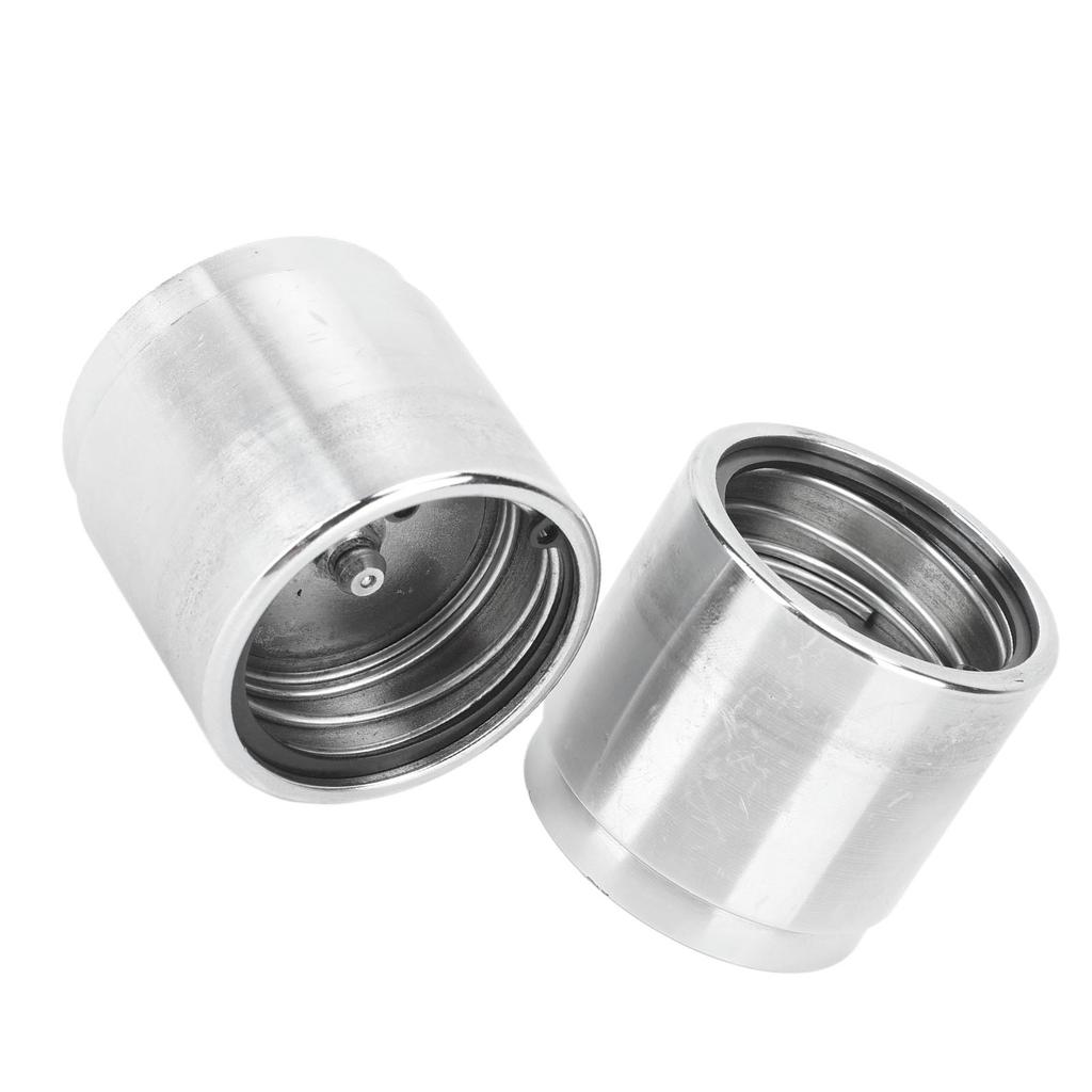 2PCS Trailer Wheel Bearing Protectors with Dust Covers Stainless Steel Universal for Boats Snowmobiles RVs ATVs