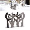 Coral Napkin Holder Iron Art Vertical Napkin Holder Multifunction Metal Napkin Holder Desktop Storage Rack for Bar Hotel