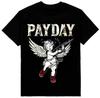 Ангел Зарплаты с АК Мужская Тяжелая Футболка Печать на Shaka Wear Футболка Унисекс Футболка