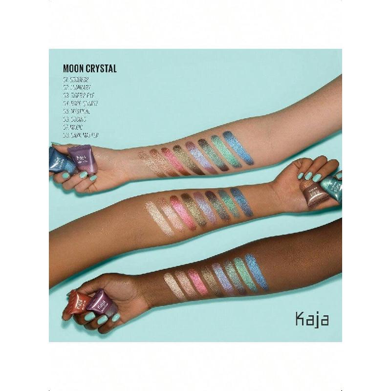 Тени для век Kaja - Moon Crystal Sparkling Eye Pigment 8.22мл, Мерцающий коричнево-тауповый финиш, Высокопигментированные, Стойкие, Гладкая текстура, Легко