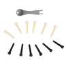 2Sets Metal Puller Bridge Pin Puller Black And Ivory Pegs Replacement Parts  For Acoustic Guitar