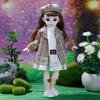 30Cm Bjd Dolls Princess Full Set 1/6 Anime Bjd With Clothes 23 Joint Movable Body Dress Up Doll House Set Birthday Gifts Toys