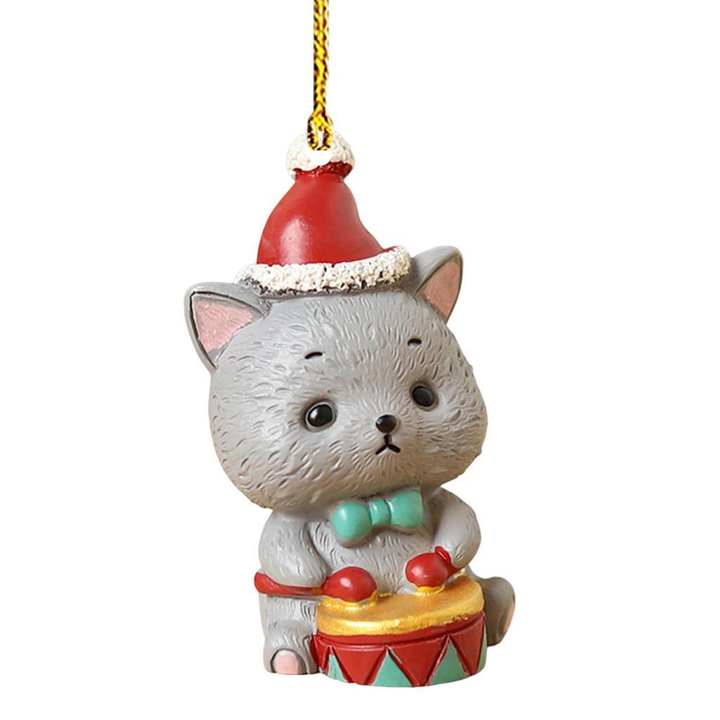 2D самолет рождественские украшения милые животные слон акриловые плоские украшения мини-подвеска в виде рождественской елки аксессуары для салона автомобиля