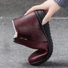 Горячая Распродажа Женская Обувь Мамам Плоская Подошва Зимние Сапоги Мягкая Кожа Пожилым Ботильоны Удобный Хлопок Женские Короткие Сапоги