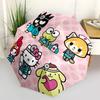 1pc Hello Kitty Nurse Theme Automatic Opening/Closing Umbrella with Convenient Portable Design, 8-Bone Iron Frame Outdoor Umbrella, Perfect Gift for F