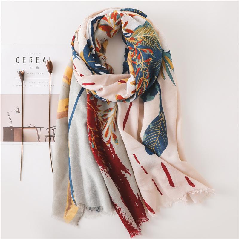 Elegant Women's Scarf - Lightweight, Long Versatile Shawl for Casual Outings, Warm and Windproof