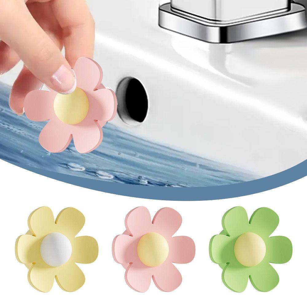 Anti-clogging Sewer Pipe Seal Ring Insect Proof Flower Shaped Flower Sink Overflow Hole Plug Anti-odor