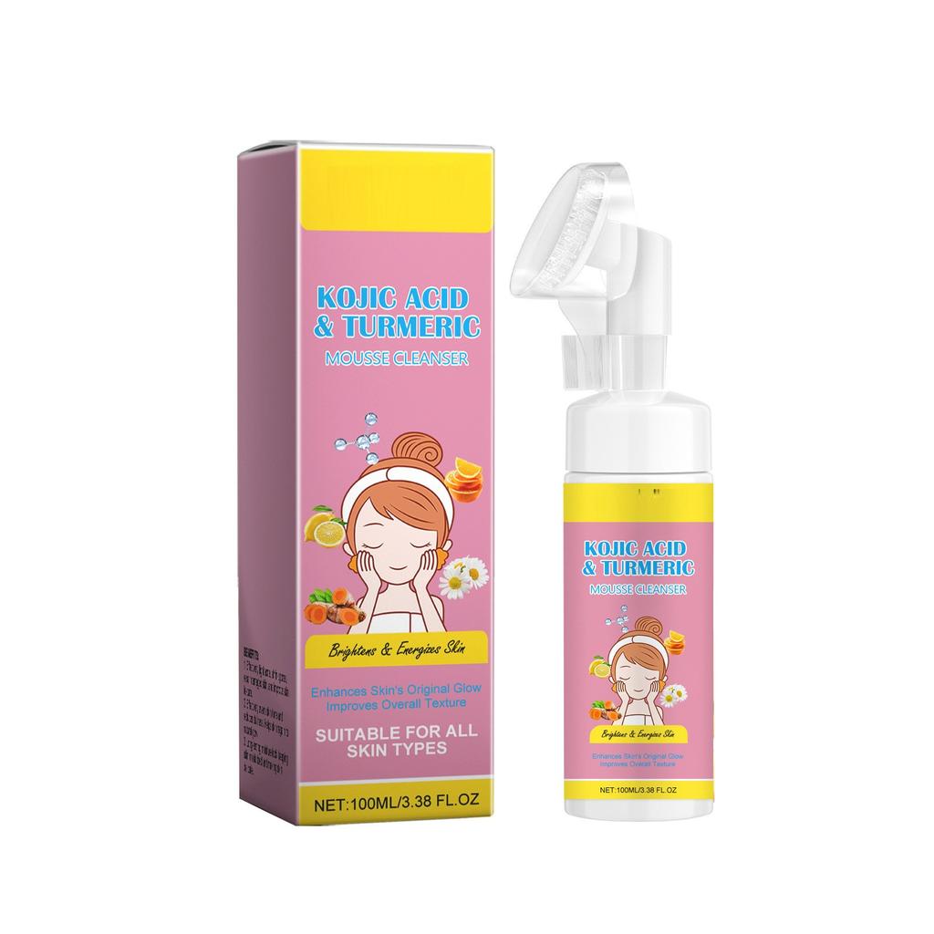 100ml Kojic-Acid Gingers Mousses Facial Cleanser, Moisturizing, Locking Water Temperature And Cleaning Skin Foam Facial Cleanser
