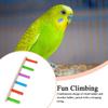 Parrot Ladder Wooden Cockatiel Ladder Toys Heavy Duty Multifunctional Claw Sharpening Tools Interactive Crate Accessories For