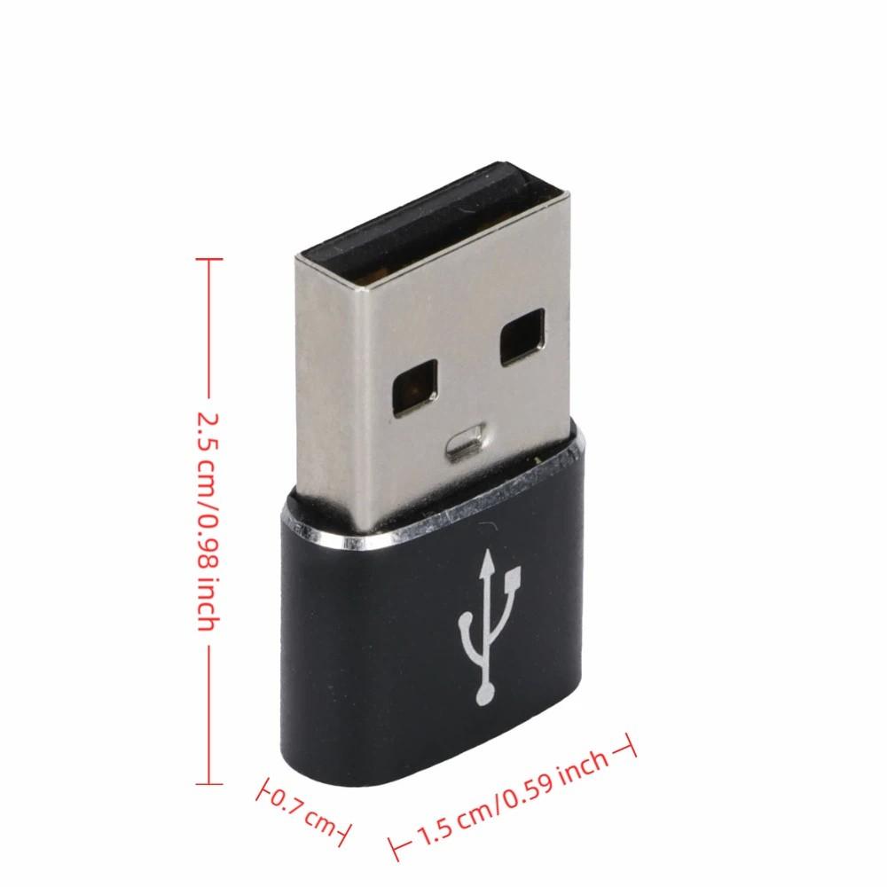 3PCS U Disk Adapter USB to TypeC Adapter USB C Female to USB Male Adapter  Computer Use