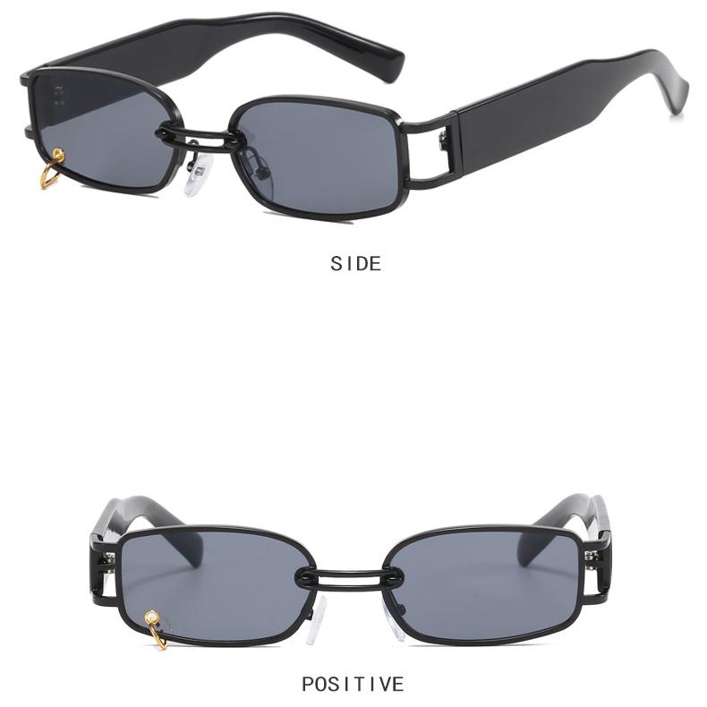 Women's Sunglasses, Sun Protection, Fashionable and Personalized Retro Rectangular Sunglasses, Men's Street Photography, Travel and Driving Glasses