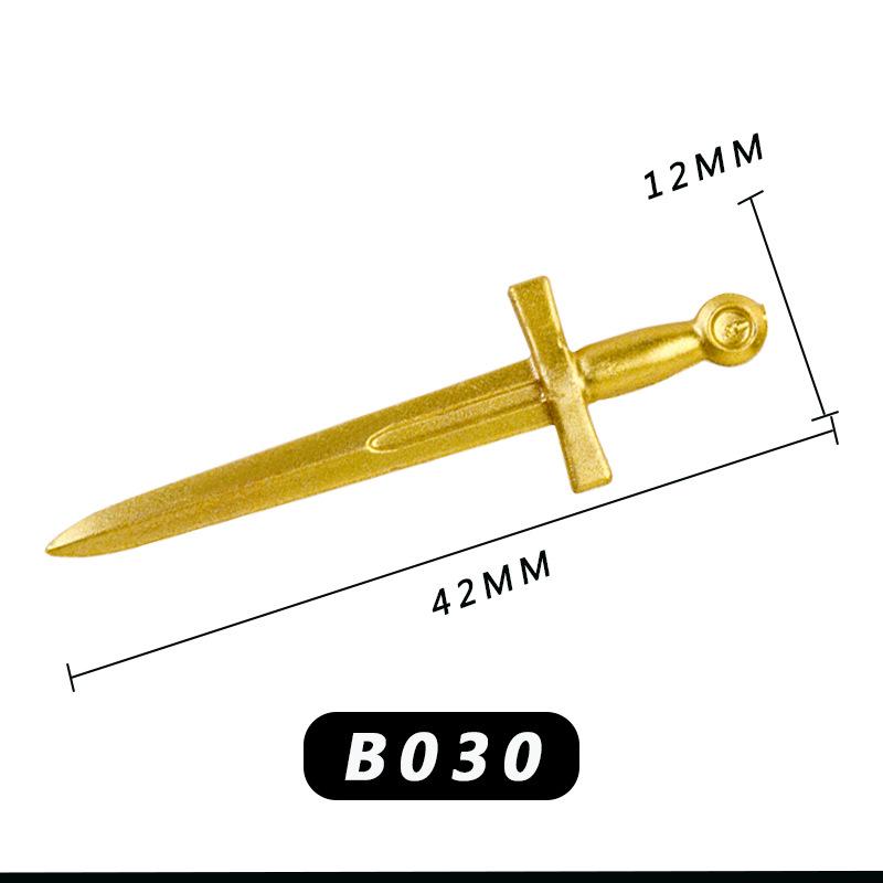 Минифигурка средневекового рыцаря: Фонтан, Рапира, Совместимый с кубиками LEGO