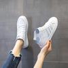 High-top Little White Shoes Women's Genuine Leather 2 Summer New Women's Shoes Cowhide Casual Sports Shoes Summer Trendy Shoes Women's Versatile