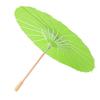White Blank Paper Umbrella Decor Props for Kids DIY Hand Painting(Green)