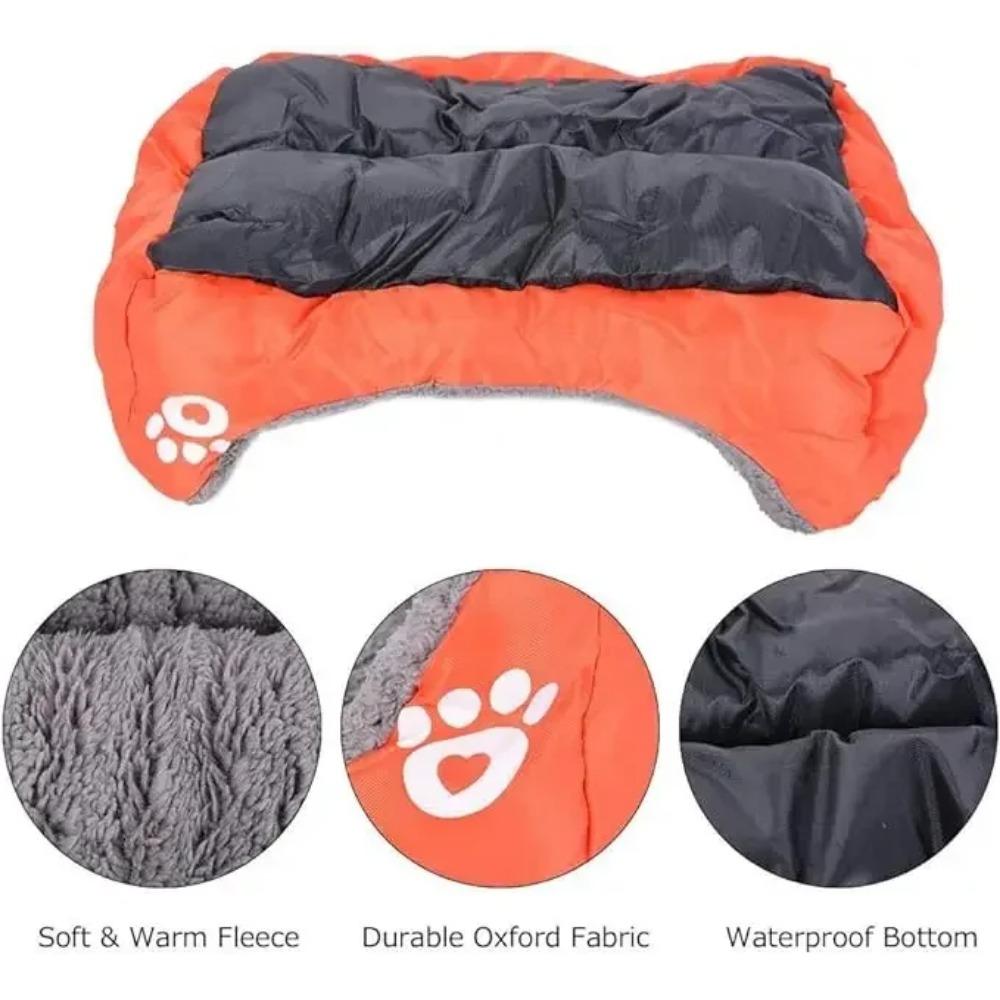 Большая лежанка для домашних кошек и собак, теплая, удобная, домик для собак, мягкое гнездо из ПП-хлопка, корзина-мат для собак, универсальная водонепроницаемая лежанка для кошек
