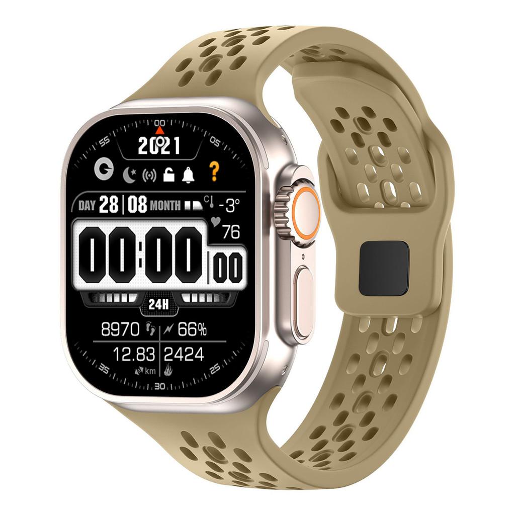 Силиконовый ремешок с теплоотводом для Apple Watch 46 мм 45 мм 41 мм 44 мм 49 мм 40 мм 42 мм Iwatch Серии 11 10 9 8 7 6 SE 3 Ultra 3