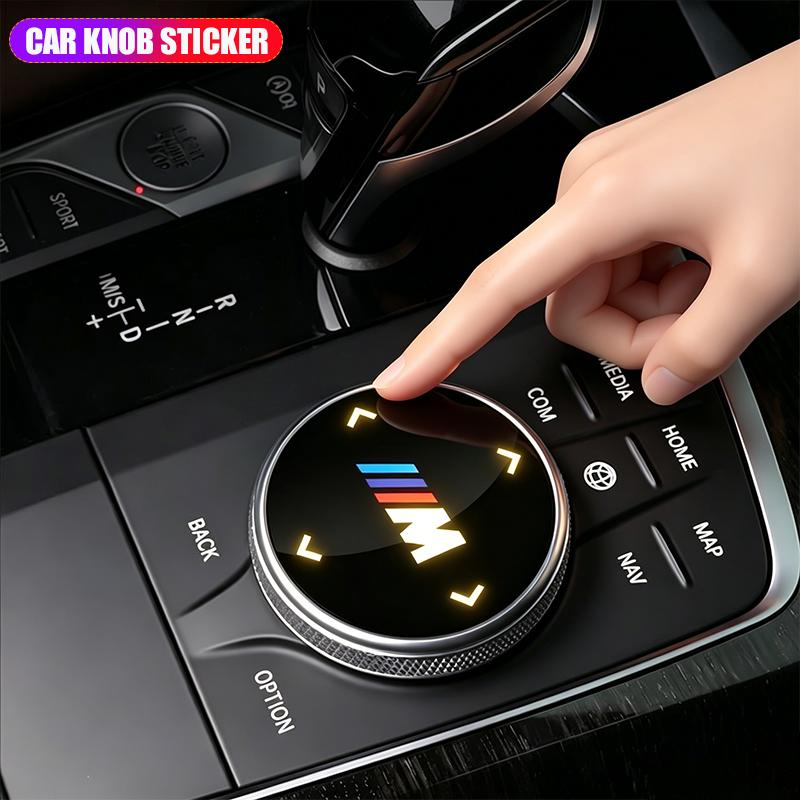 CTCE1 Car Multimedia Knob Button Cover Sticker For BMW G30 G32 6GT G20 F30 F10 G01 G02 G05 G06 G07 G11 G12 G22 F15 F36 X3 X4 X5 X6 X7