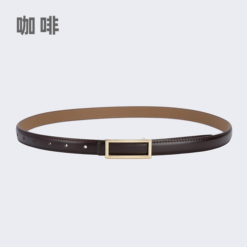 Четыре сезона в наличии новый тонкий пояс для женской юбки кожаный маленький пояс простой подходящий декоративный пояс для студента женский