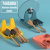 Foldable Lid Rack Spoon Storage Rack Stand Lid Holder Multifunctional Tableware Kitchen Racks