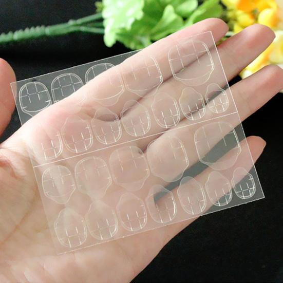 10 листов клея для дизайна ногтей, невидимый самоклеящийся, водостойкий, экологически чистый, легко наносится, удлиняет ногти, портативен