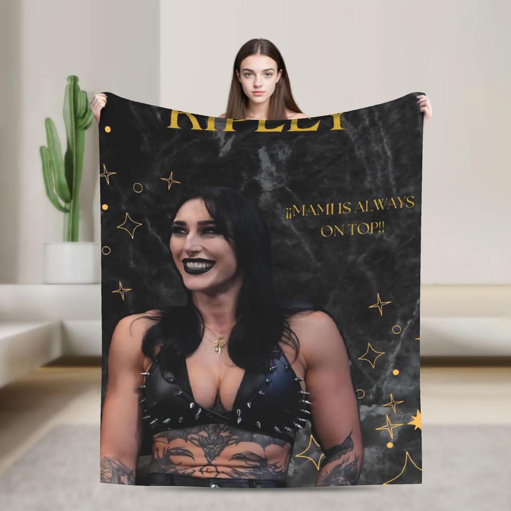 Rhea Ripley  Blanket Quality Warm Soft  Throw Blanket Winter Travel Office Home Decor Pattern Bedspread