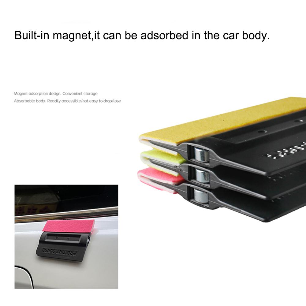 Car Accessories Tinting Tool Vinyl Wrap Magnetic Microfiber Felt Squeegee Window Film Car Sticker No Scratch Wrapping Applicator