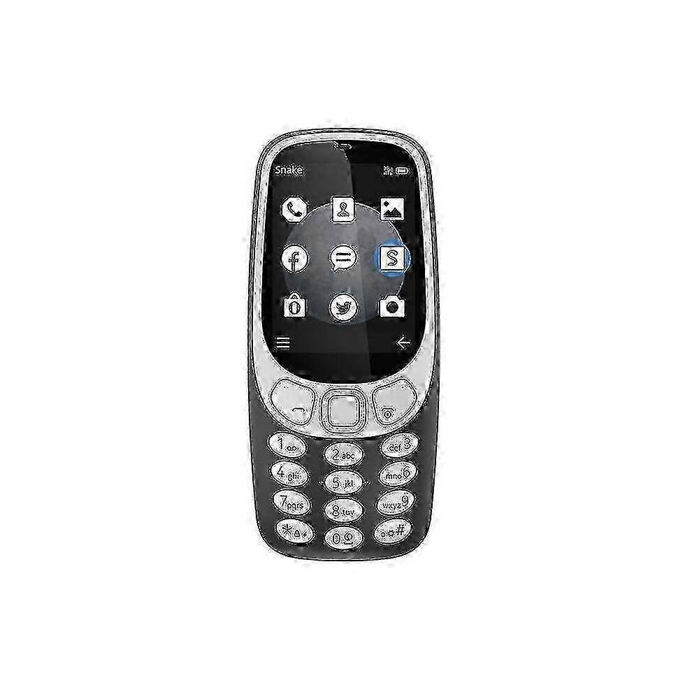 Кнопочный телефон Nokia 3310 с двумя SIM-картами, 2,4-дюймовым цветным экраном, фонариком и увеличенным временем работы от аккумулятора