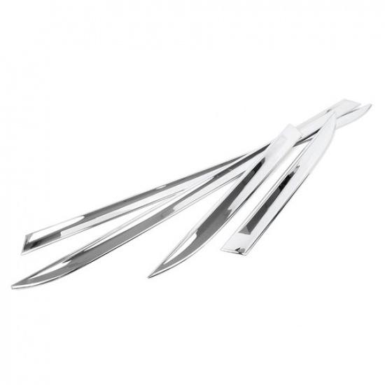 4x Хромированная накладка на боковую линию кузова двери Отделка Подходит для Jeep Grand Cherokee 14-18