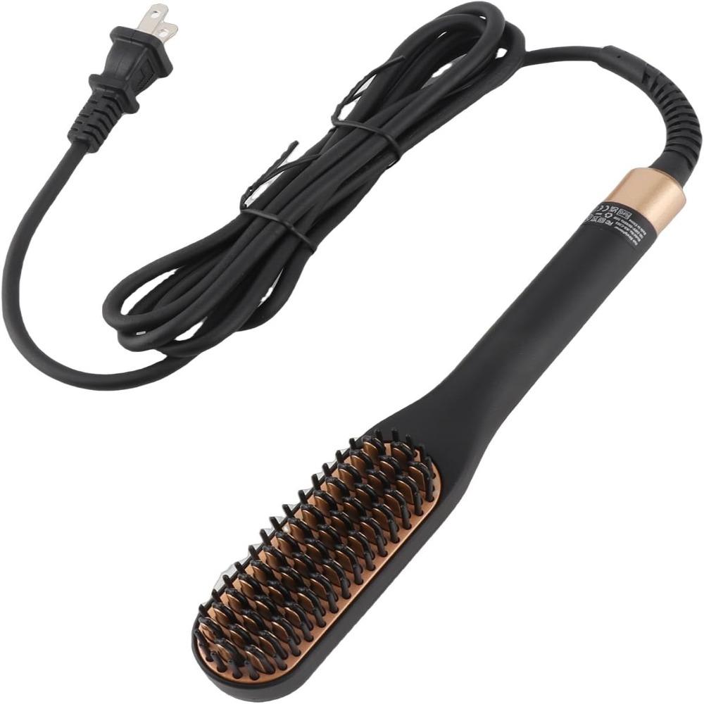 Tourmaline ceramics Hair Straightening Brush 3 Adjustable Temperature Heated Hair Comb Home