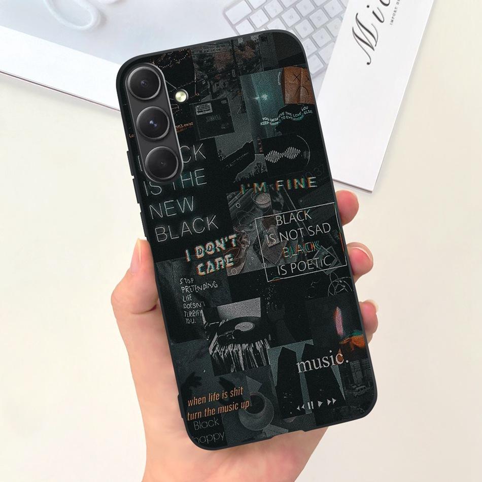 Чехол для телефона Samsung Galaxy A55 Samsung A55 5G SM-A556B Модный узор Луна Мягкая силиконовая задняя крышка