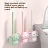 Toilet Brush, Household Toilet Brush with No Blind Spots, Bathroom Wall-mounted Squat Toilet Cleaning, Long-handled Set, A Magic Tool