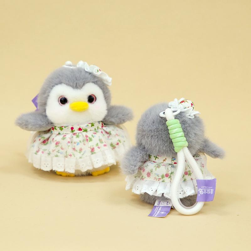 Cute truant penguin doll pendant keychain plush toy children's bag pendant couple gift little penguin