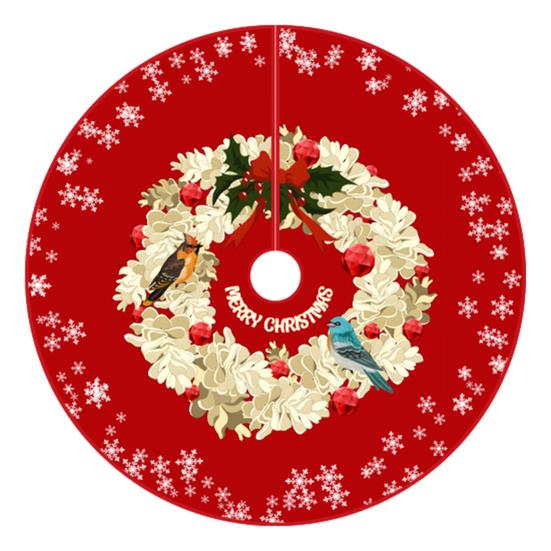 Юбка «Рождественская елка», яркий цвет, простая установка, снежинка, принт лося, круглый большой коврик для рождественской елки, декор