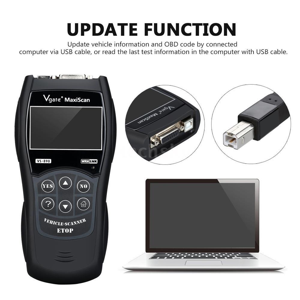 Универсальный автомобильный считыватель кодов, диагностический инструмент, OBD 2, инструмент для сброса сканирования