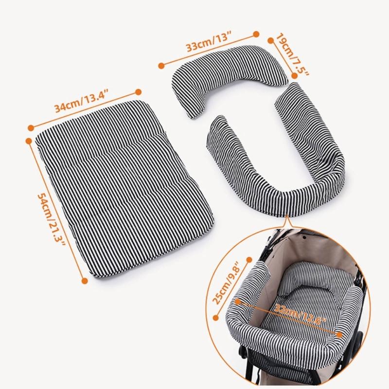 Pet Strollers Border Pad Removable Dog Cats Strollers Cushion Side Mad Comfortable Padding for Pet Carriers Strollers Use