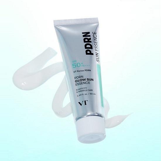 VT PDRN Glow Sun Essence SPF50+ PA+++ 50ml/ Revitalizing, Regenerating, Hydrating, Moisturizing, Korean Cosmetics, Kbeauty