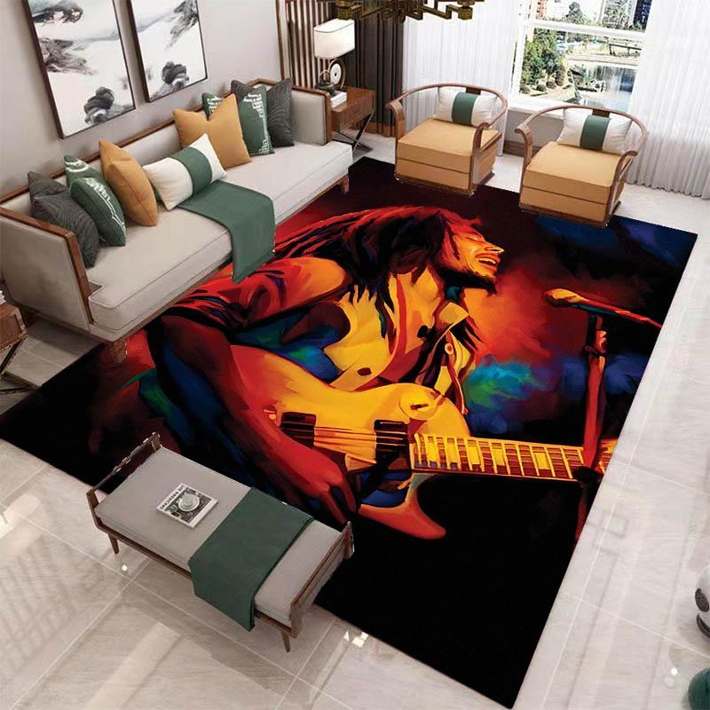 Bob Marley Lion printed carpet Non-slip carpet outdoor carpets area rug Home bedroom decor rug for bedroom birthday gift