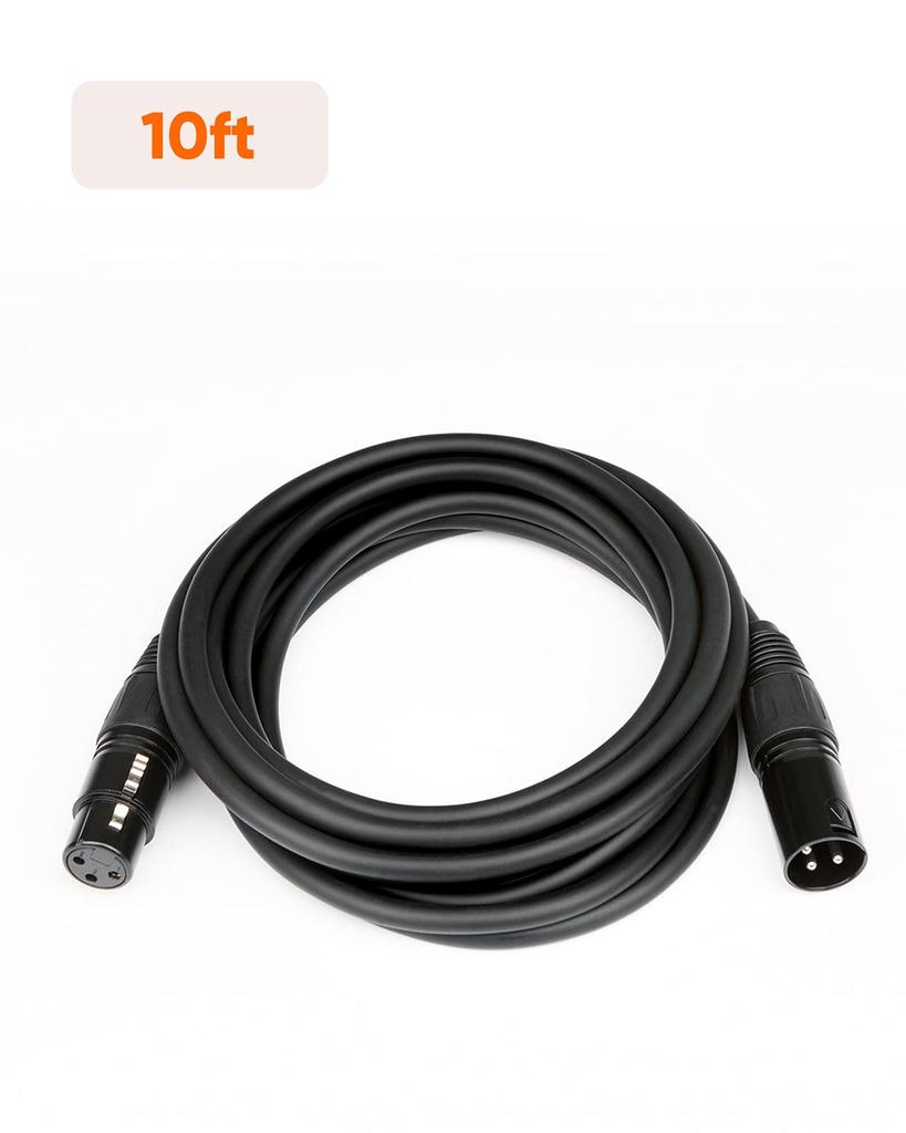 XLR Conversion Cable,CableCreation 3 Pin XLR Male To Female Balanced Microphone Conversion Cable Compatible with Recording Applications, Mixers,