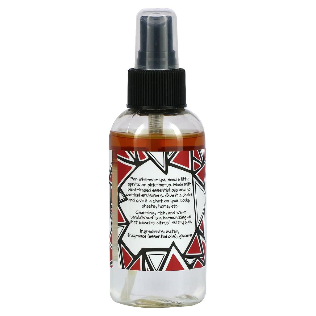 ZUM Zoom Mist, Room & Body Aromatherapy Mist, Sandalwood-Citrus, 4 Fl Oz