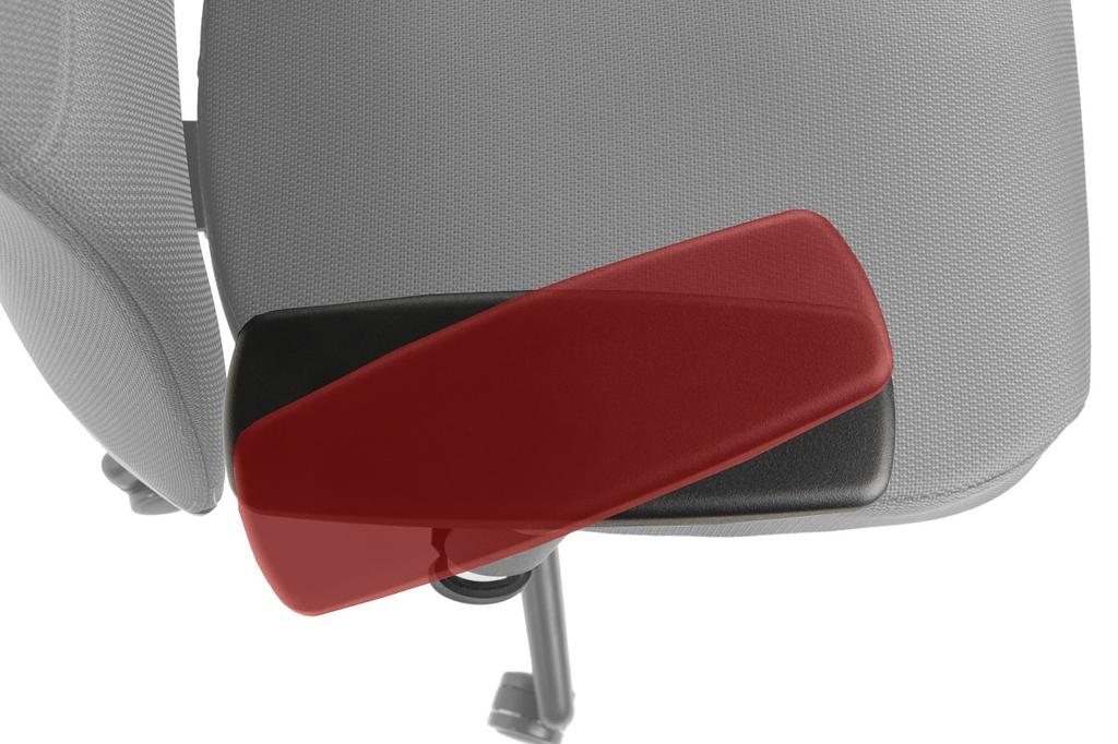 Swivel chair with extendable seat KENTON BLACK