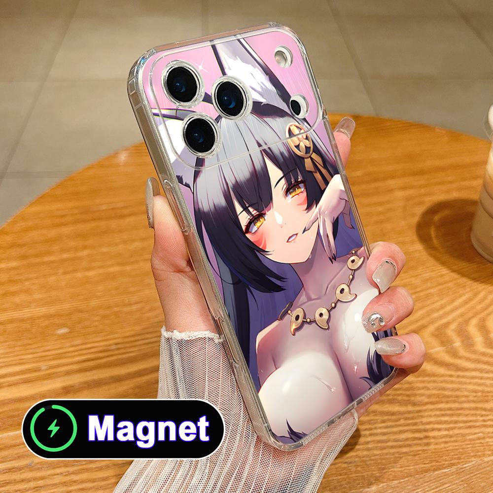 Azur Lane Musashi Прозрачный ТПУ Magsafe Чехол для Мобильного Телефона для iPhone 17 16 15 14 13 12 11 Air Pro Max Plus Mini Цветной Чехол