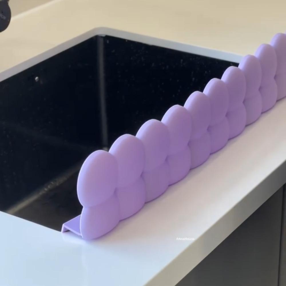 Silicone Kitchen Water Baffle Waterproof Splash Guard Anti-Splash Water Stopper  Wash Basin