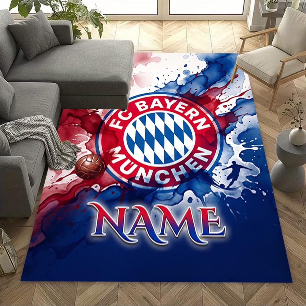 Fc Bayern Munich Legacy Area Rug Suitable for Outdoor Playrooms Living Rooms Decorate room Anti-slip Rug Office home decor