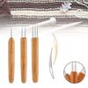 5шт DIY крючок иглы крючок бамбуковая ручка страх вязать волосы плетеный инструмент